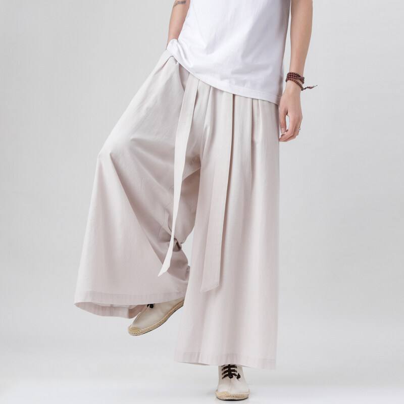 Mens Wide-leg Pants Trendy And Versatile For Summer