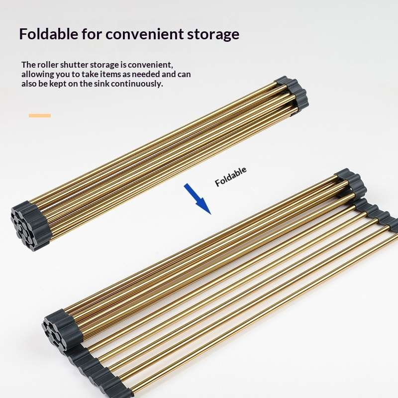 Golden Stainless Steel Draining Rack