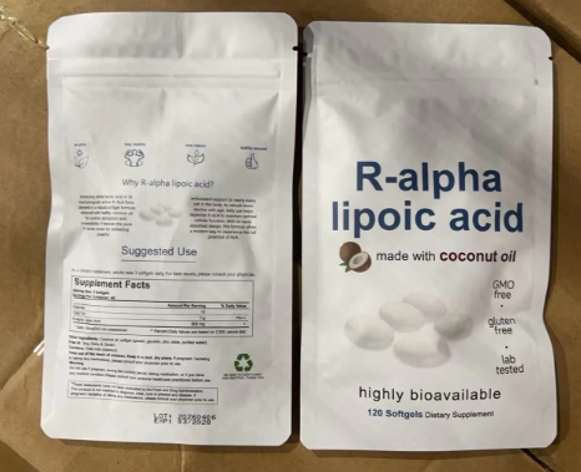 Alpha Lipoic Acid 600mg Softgels With MCT Oil Antioxidant Dietary Supplement Non GMO Gluten Free Soy Free 120 Softgels