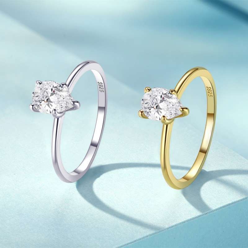Womens Eternal Zircon Closed-End Ring