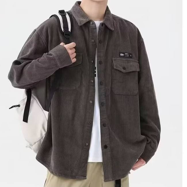 Springautumn Corduroy New-style Loose-fit Casual Retro Versatile Cardigan Jacket