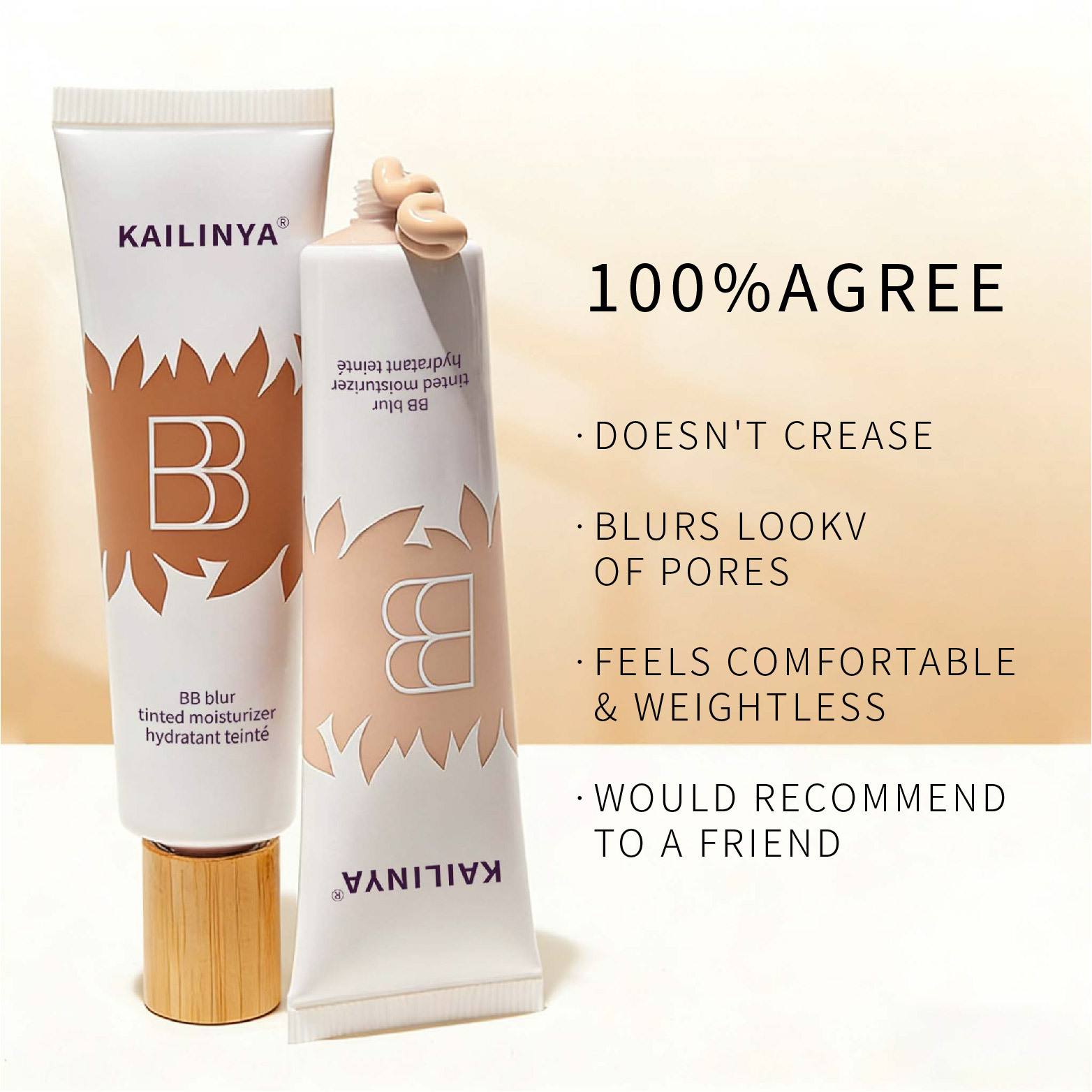 Waterproof And Sweat-proof BB Cream Concealer Moisturizer