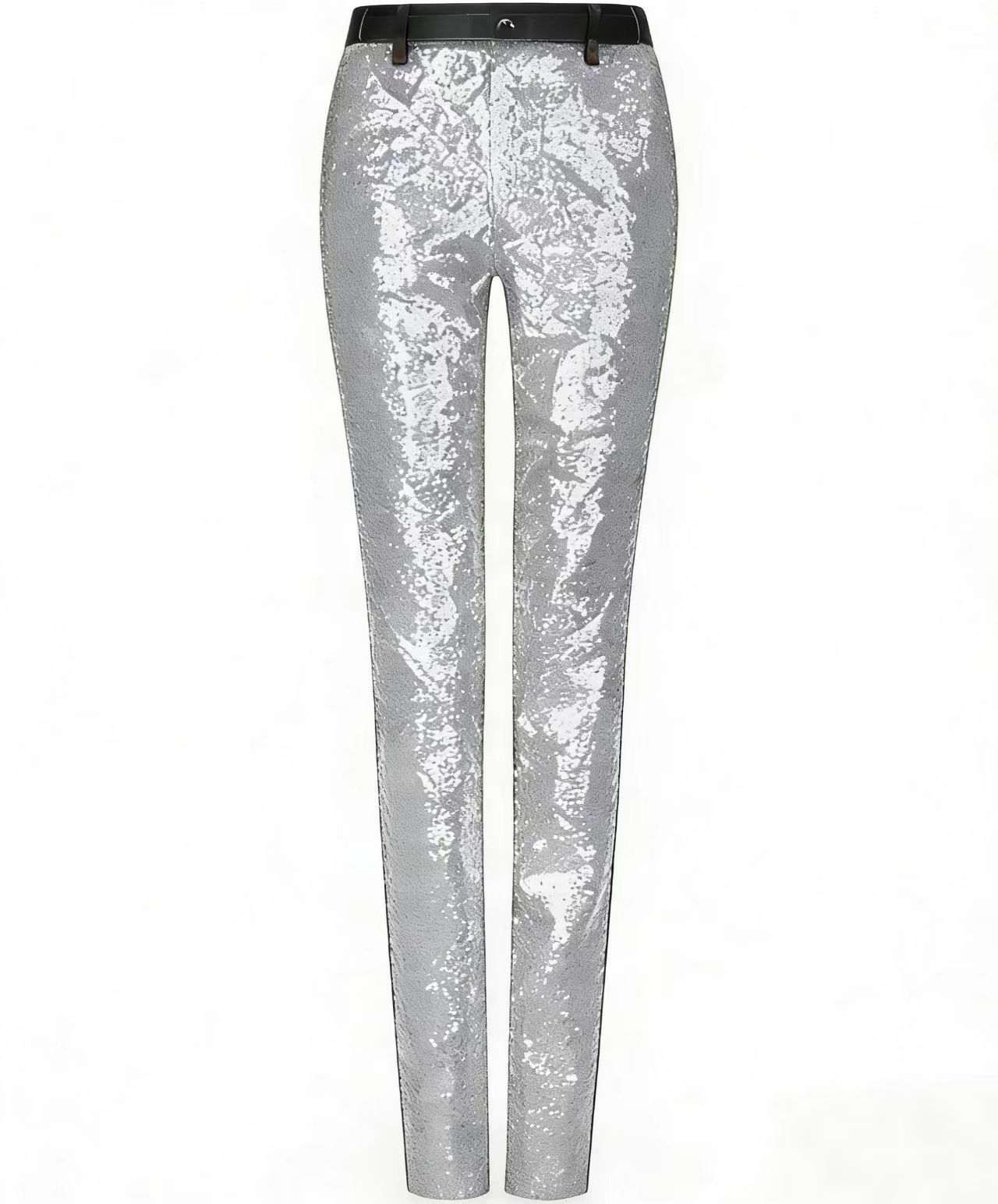 Sequin Mens Slimming Figure-flattering Casual Trousers