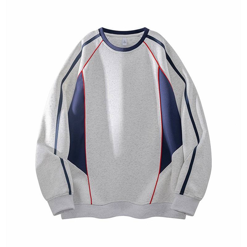Patchwork Sporty Relaxed-fit Sweatshirt