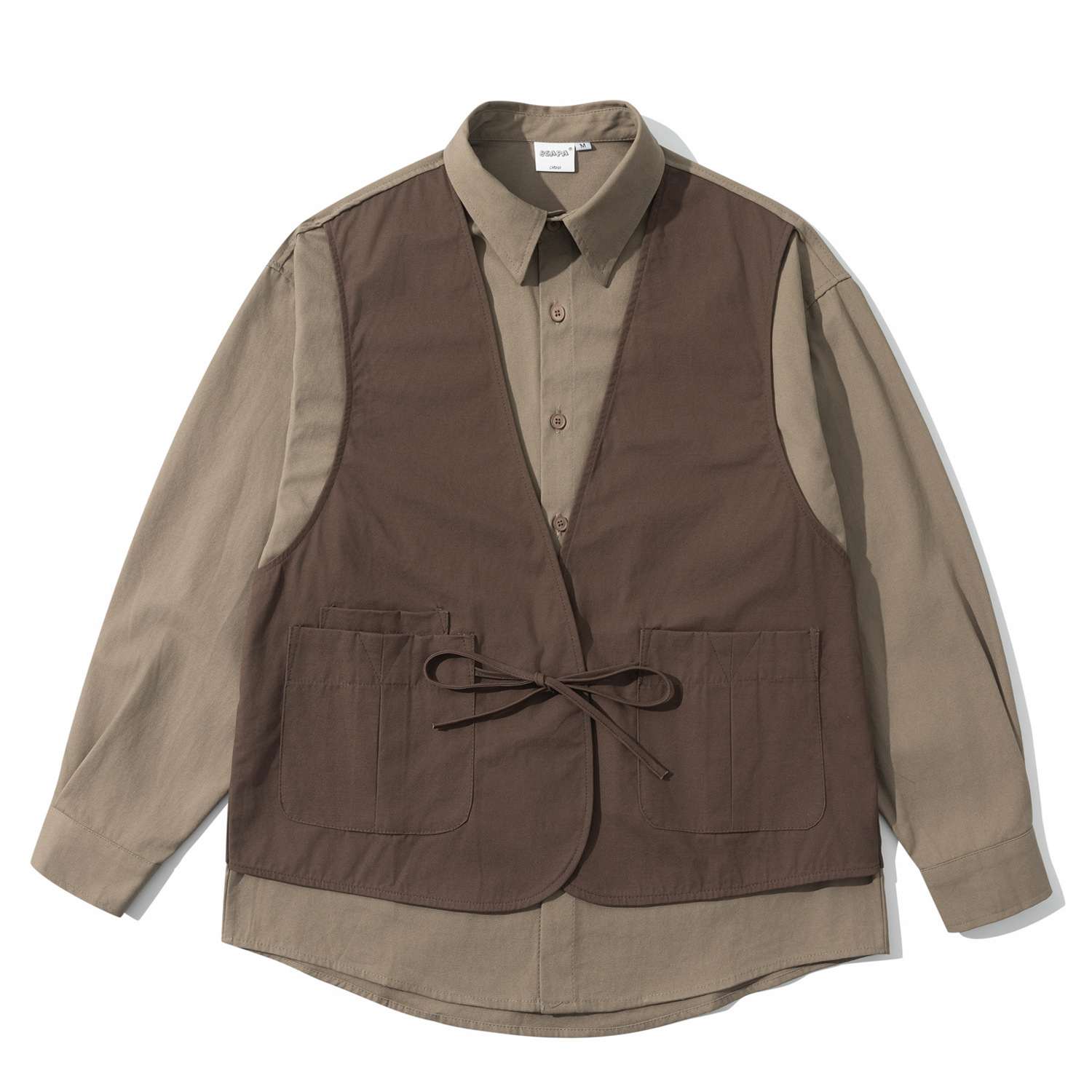 Mens And Womens Loose-fit Pure Cotton Long-sleeve