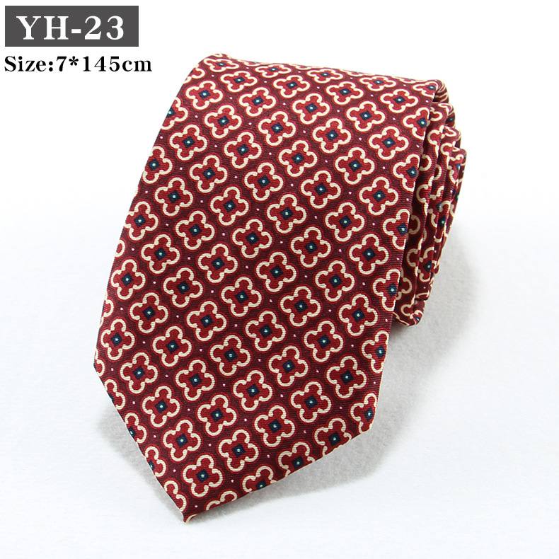 Korean-style Retro Hong Kong style Floral Casual Tie