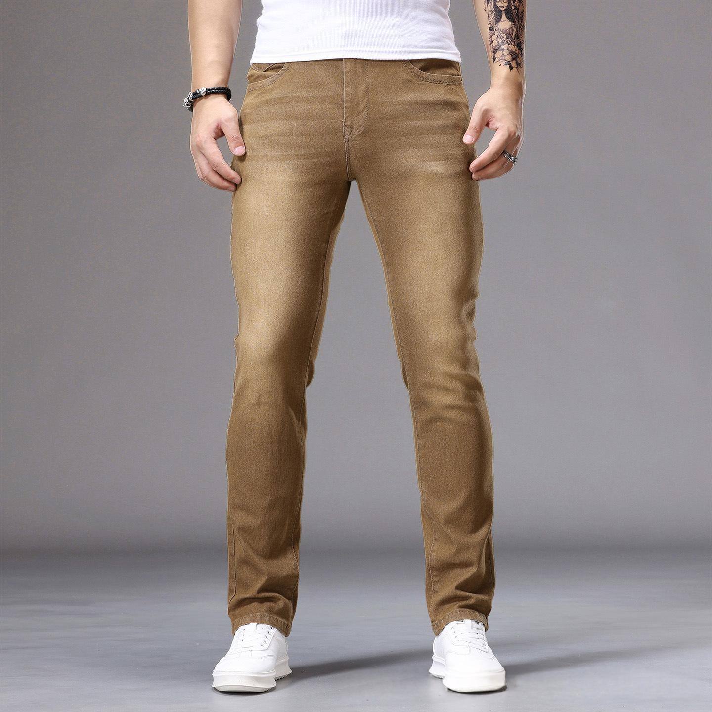 Multi-color Mens Slim-fit Jeans