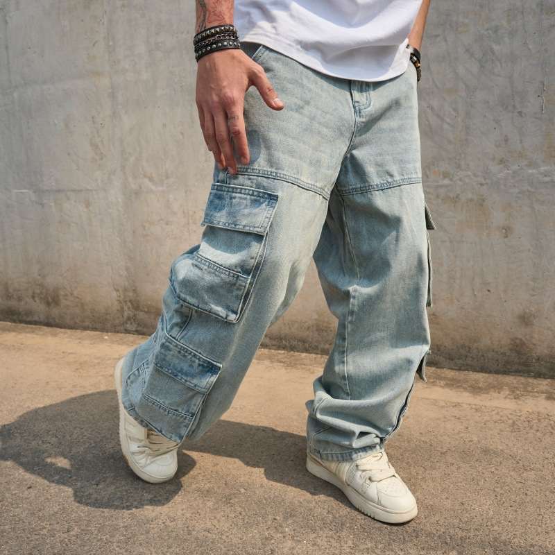 Height-enhancing Versatile Blue Casual Mens Jeans