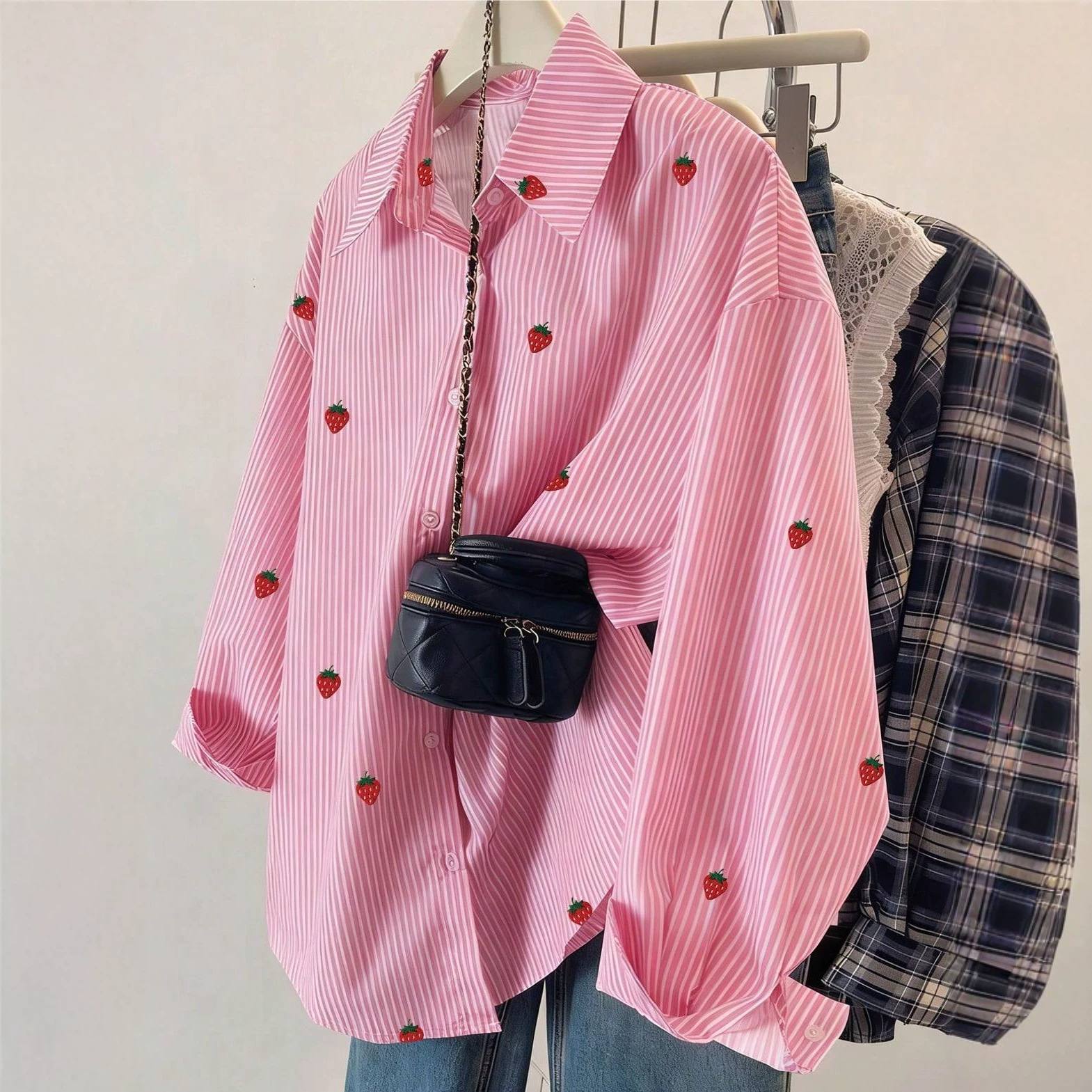 Womens European And American Printed Shirt