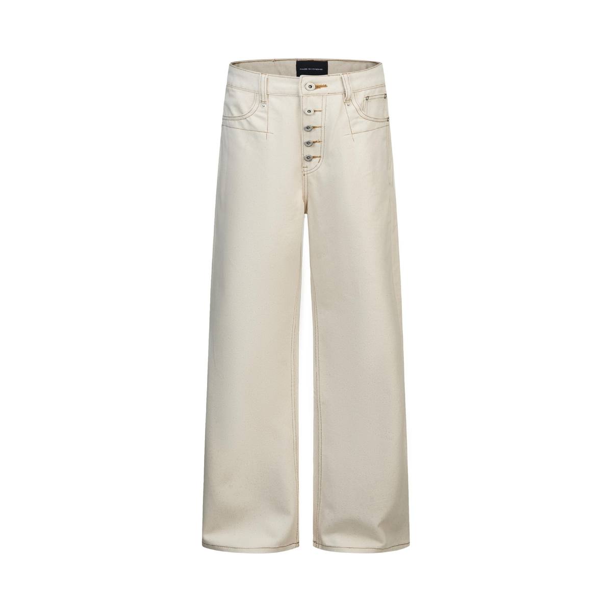 Skinny Jeans Zipper Fly Five-piece Buckle