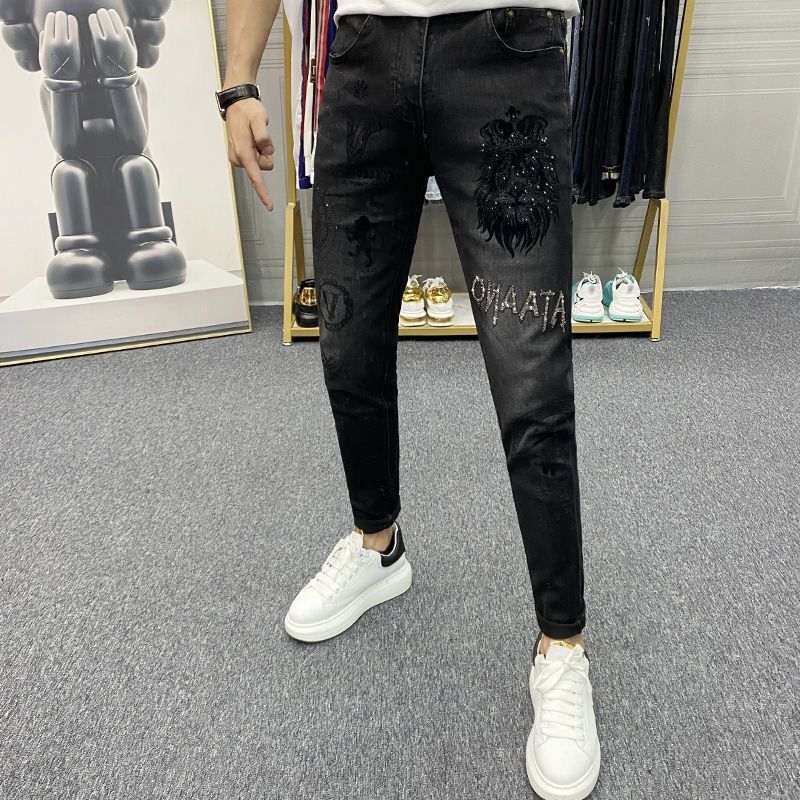 Mens Stylish Versatile Slim-fit Trousers