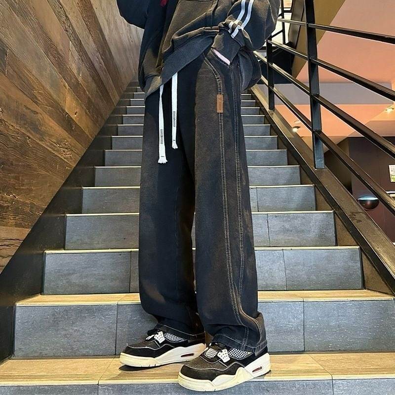 Loose-fitting Straight-leg Wide-leg Trousers