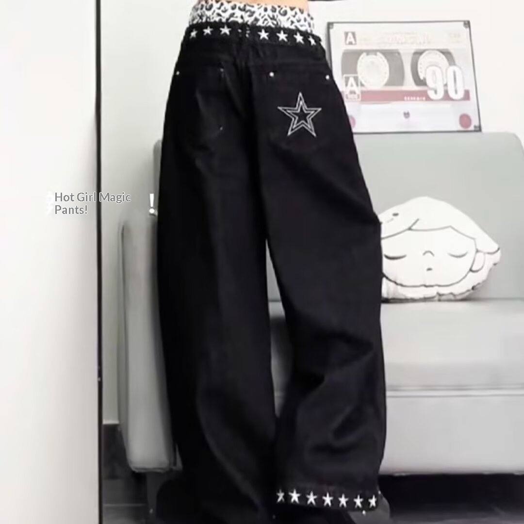 Heavy-embellished Beaded Mens Jeans