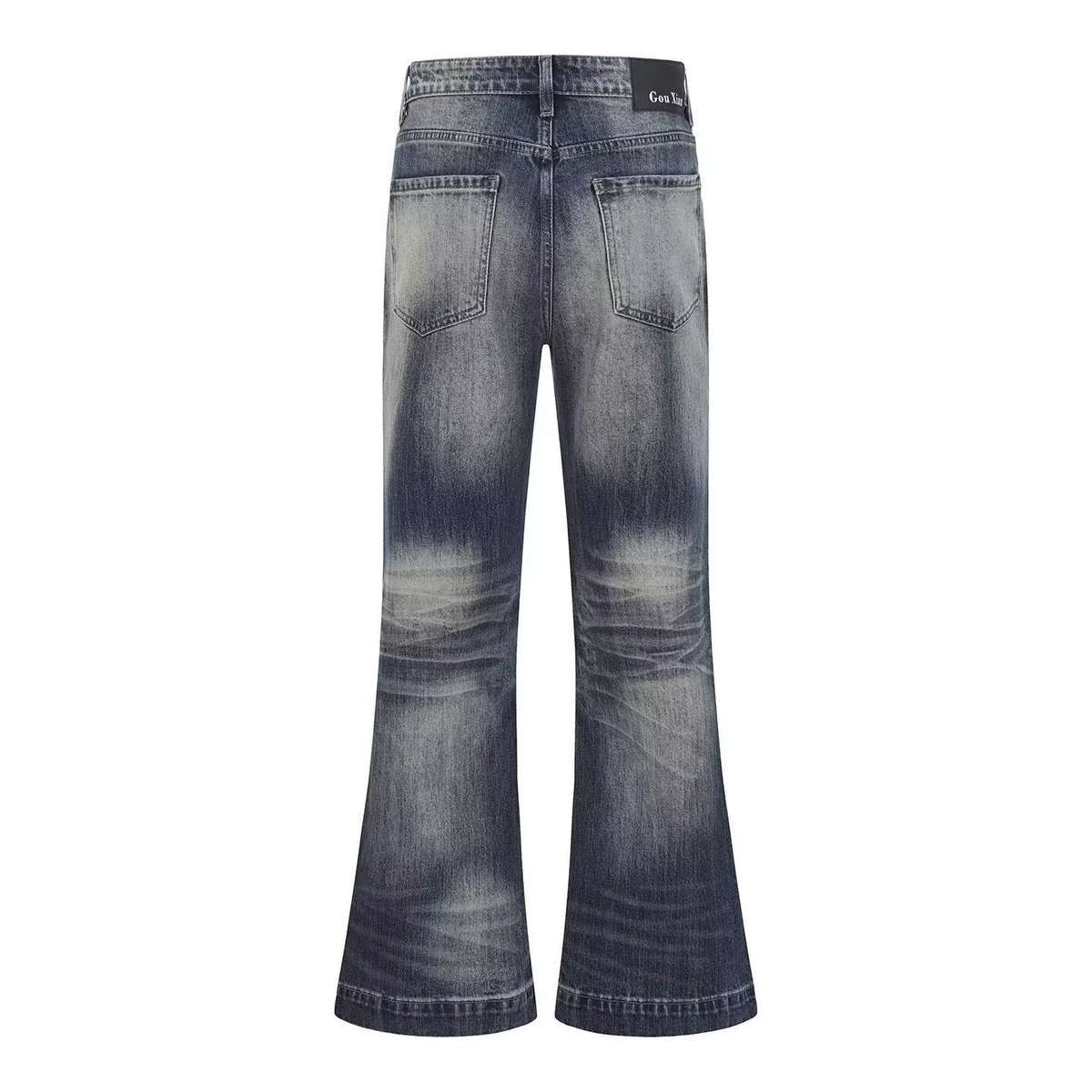 American-style High-street Vintage Washed-and-distressed Mens Jeans