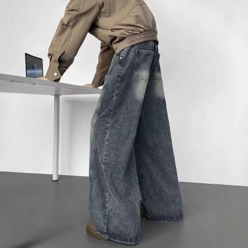 Versatile Casual Loose-fit Wide-leg Pants For Men