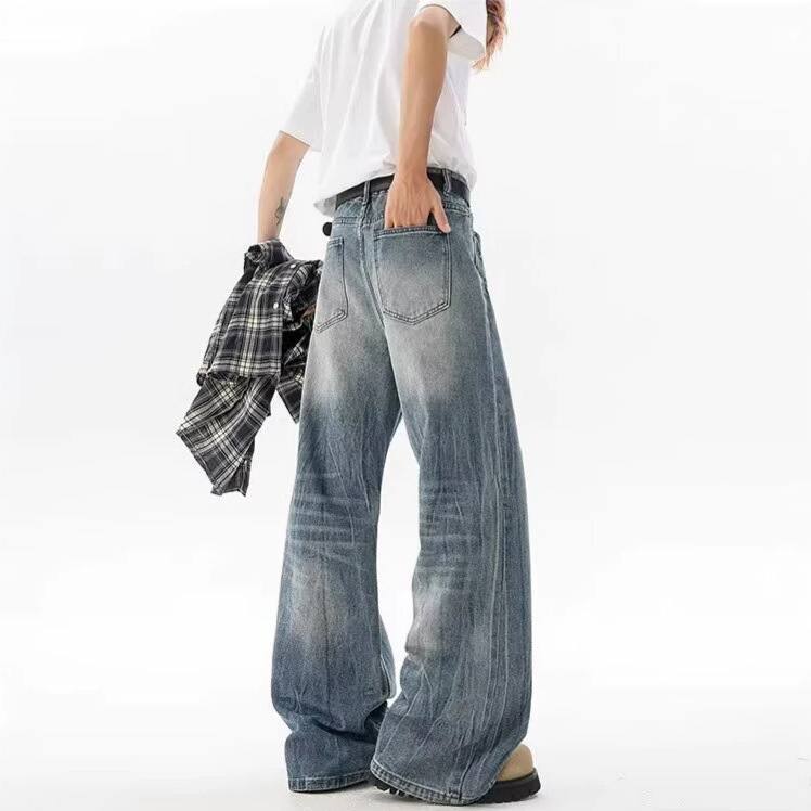 Electric Crack Mens Straight-Leg Casual Pants