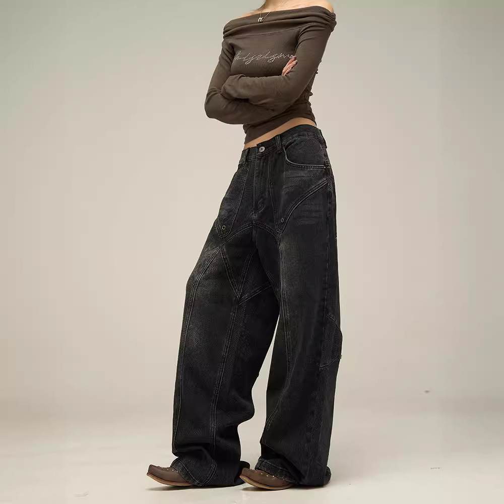 American-style Niche Loose-fit Pants For Men, With A Minimalist And Cool Aesthetic