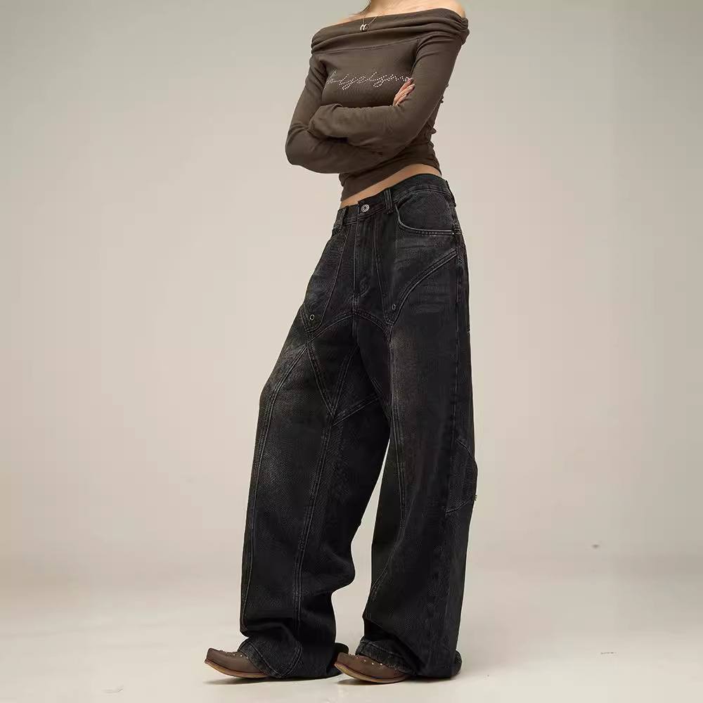 American-style Niche Loose-fit Pants For Men, With A Minimalist And Cool Aesthetic