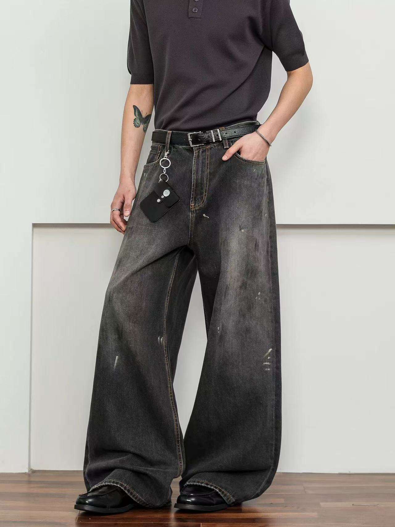 Graffiti-designed Jeans For Men And Women