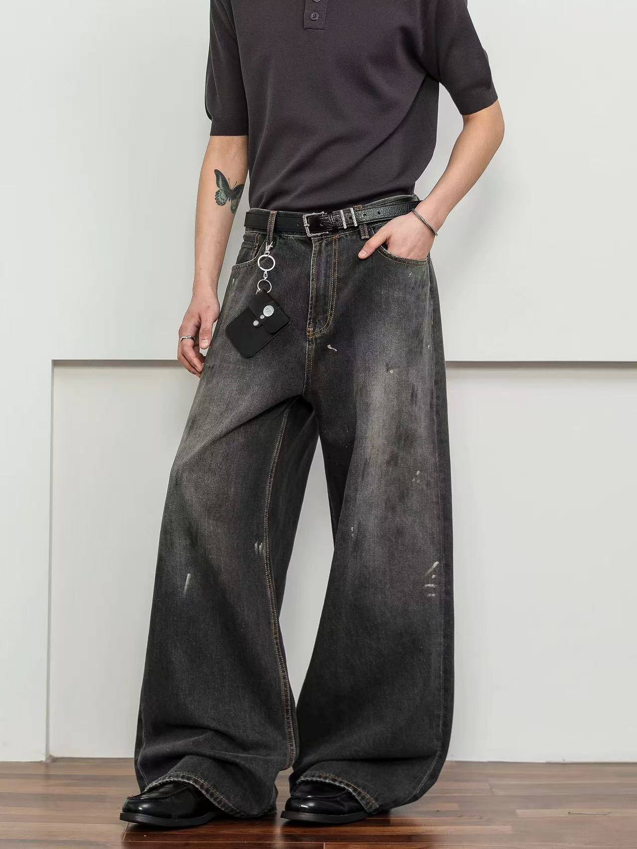 Graffiti-designed Jeans For Men And Women