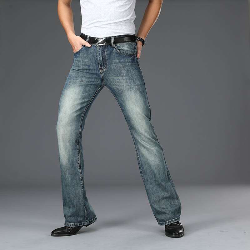Casual Loose-fit Men's Wide-leg Denim Pants