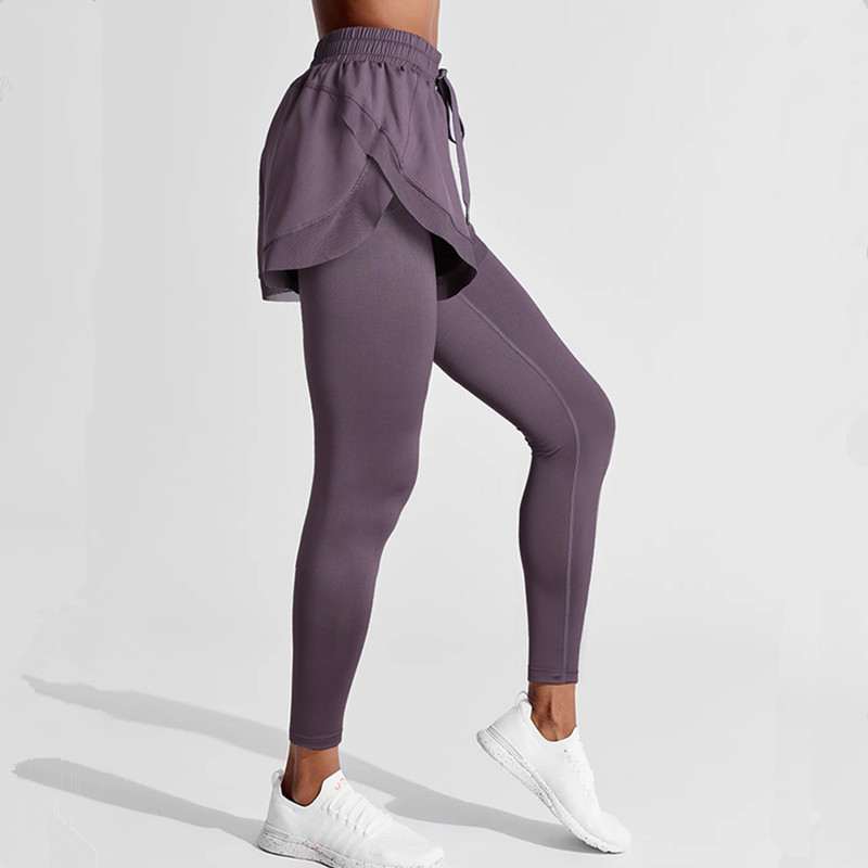 Fake two-piece hip pants
