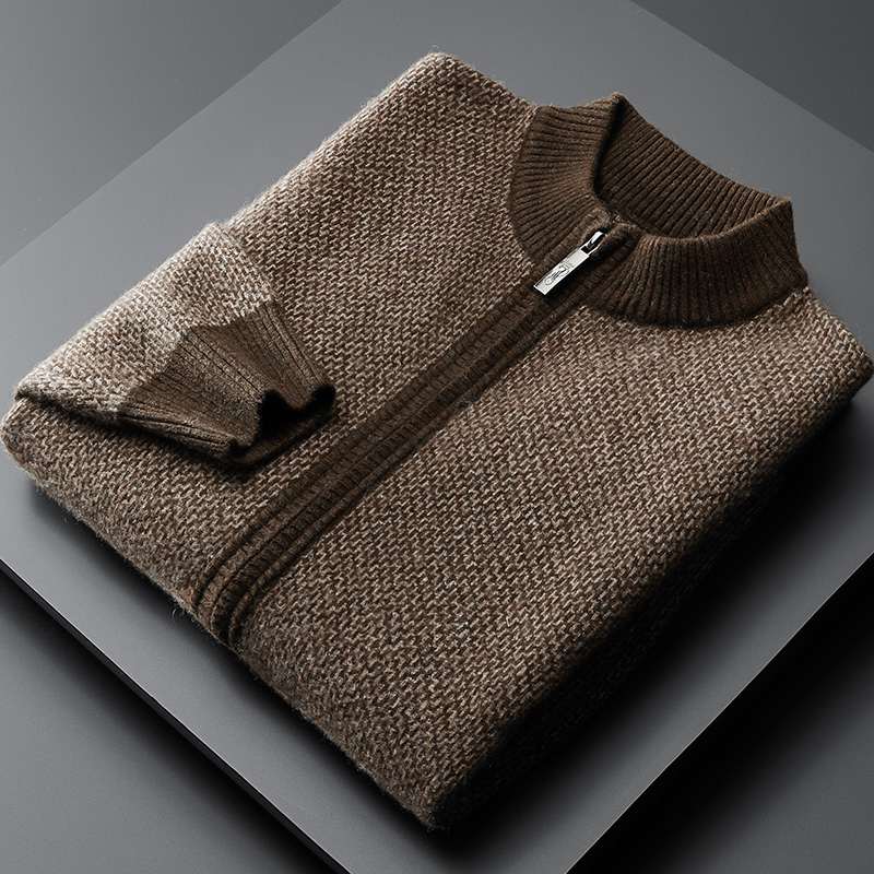 Cashmere Sweater Men's Thickened Loose Large Size Wool Sweater