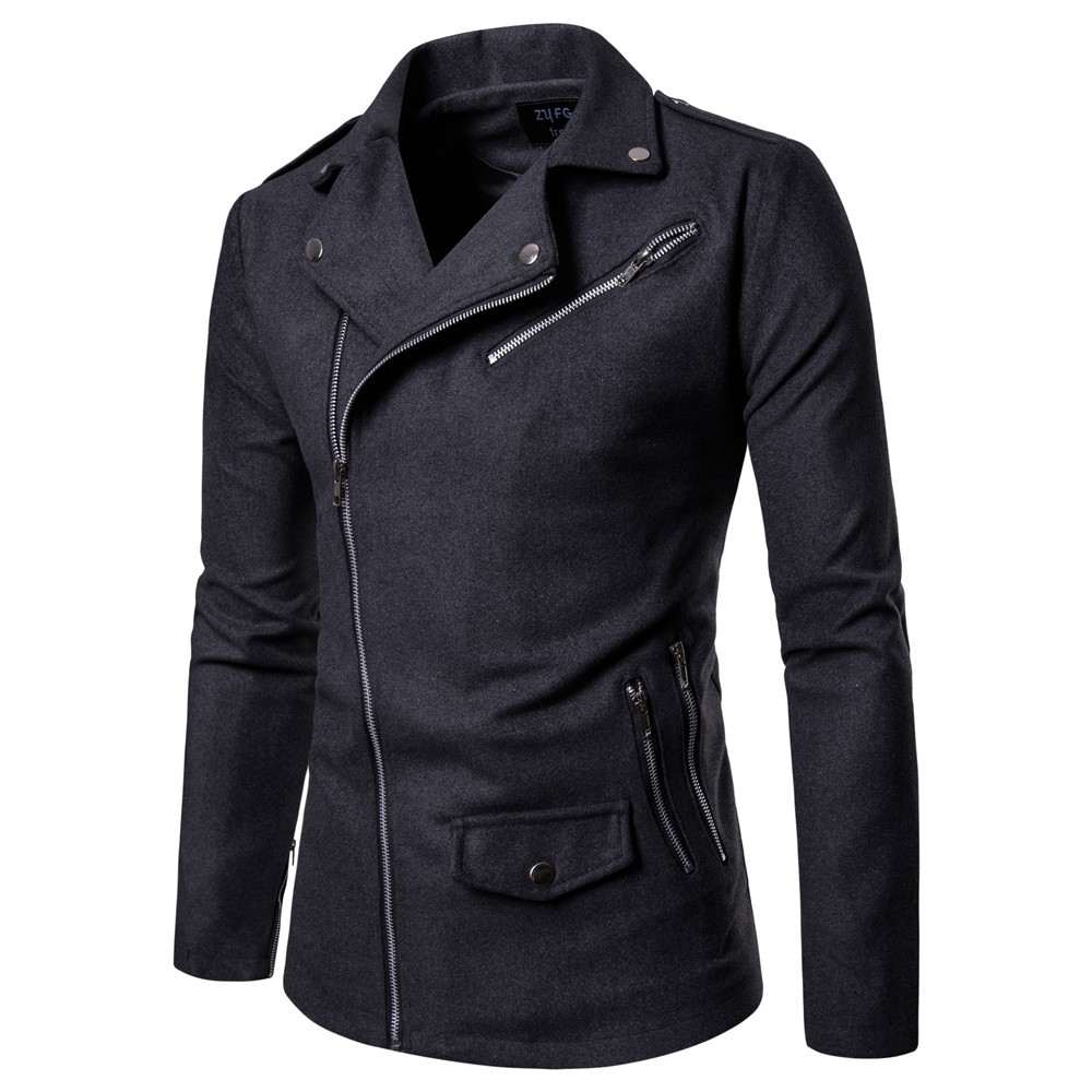British men's slim trench coat