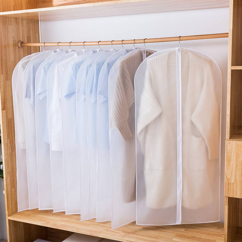 Peva suit suit clothes dust bag transparent coat dust cover suit hanging pocket