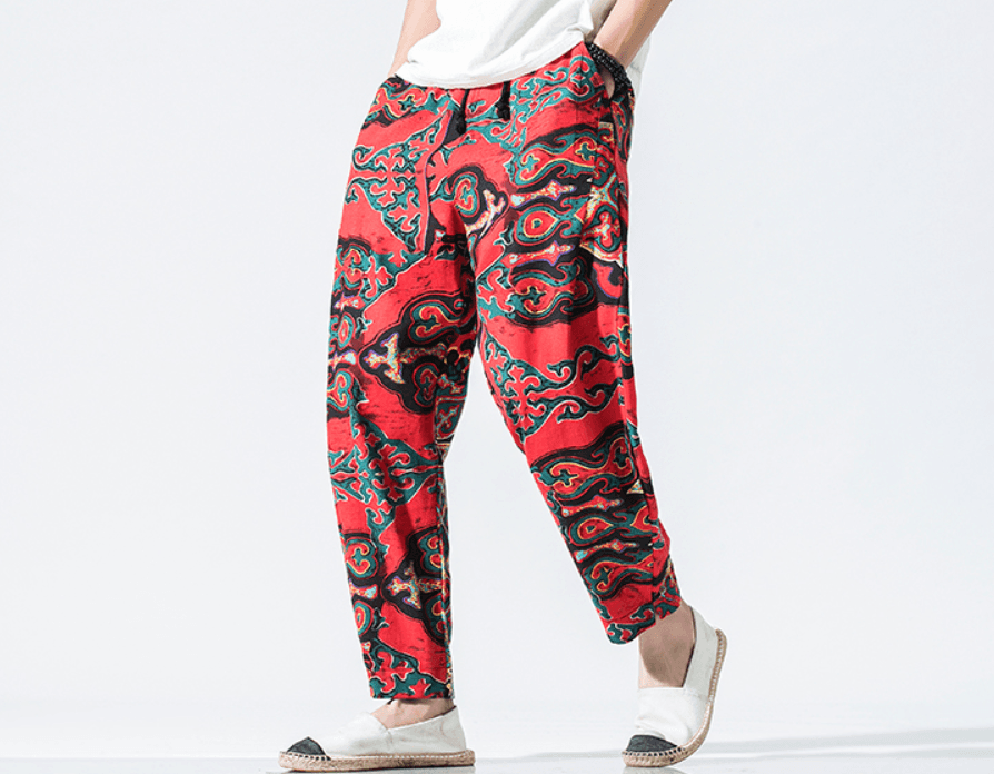 Chinese Style Small Foot Lantern Nine Pants