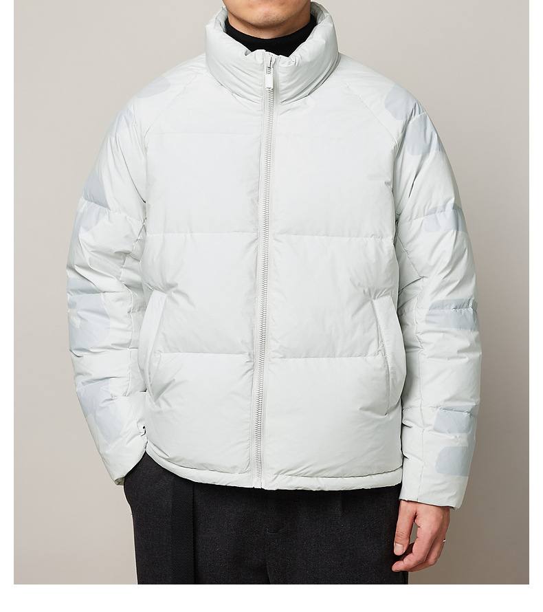 Fashion Contrast Printing Men's Down Jacket