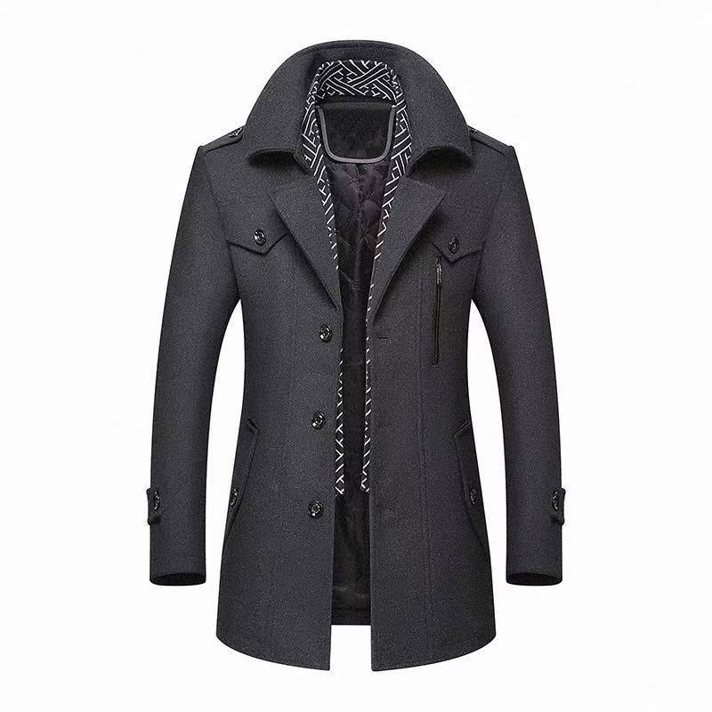 Men's woolen coat