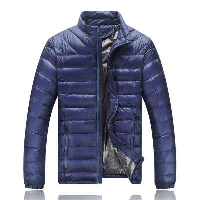 Men's light down jacket men's stand collar winter jacket XL men's men's