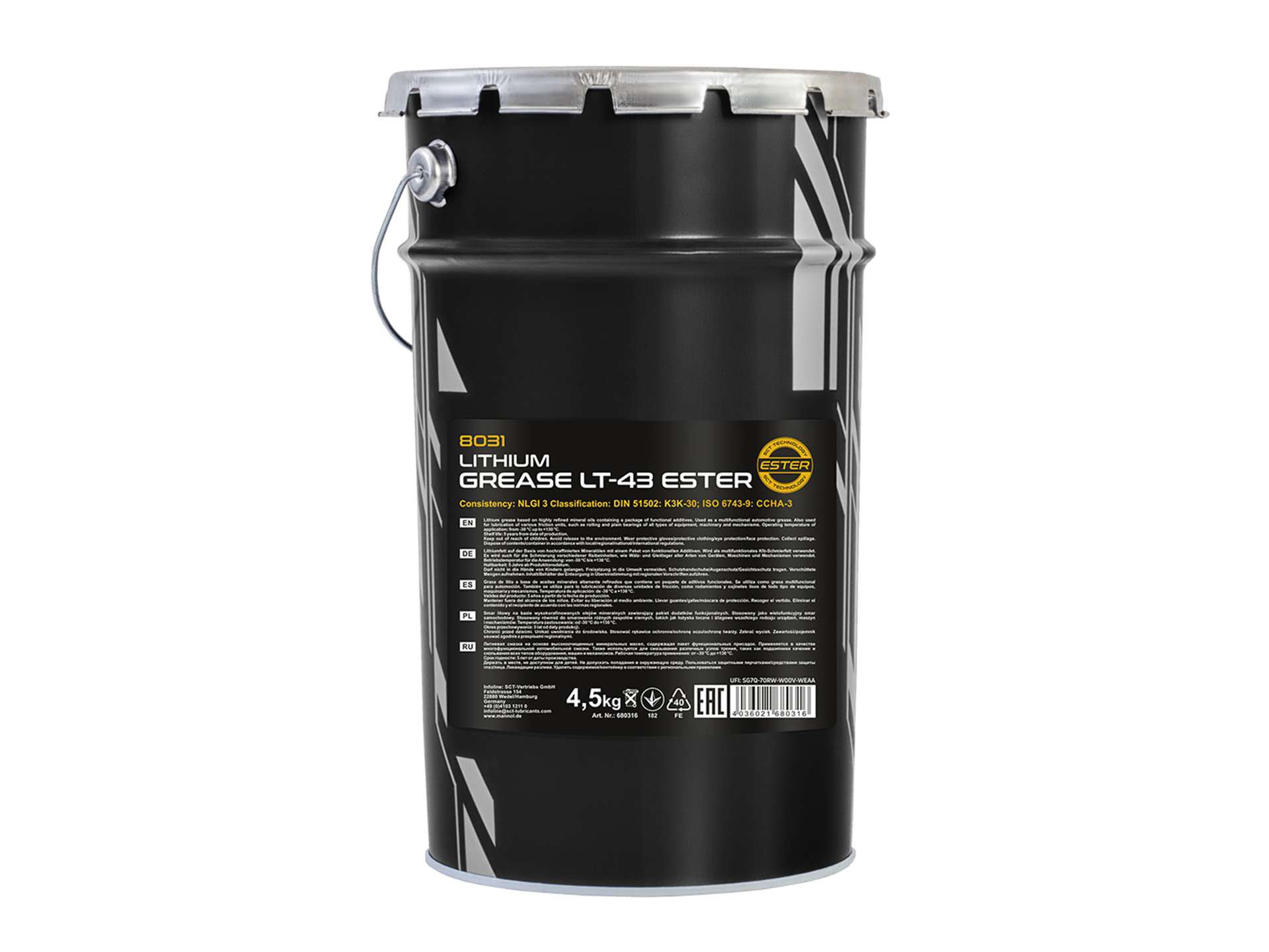 MANNOL Germany Mn8031 Lithium Grease LT-43 Ester