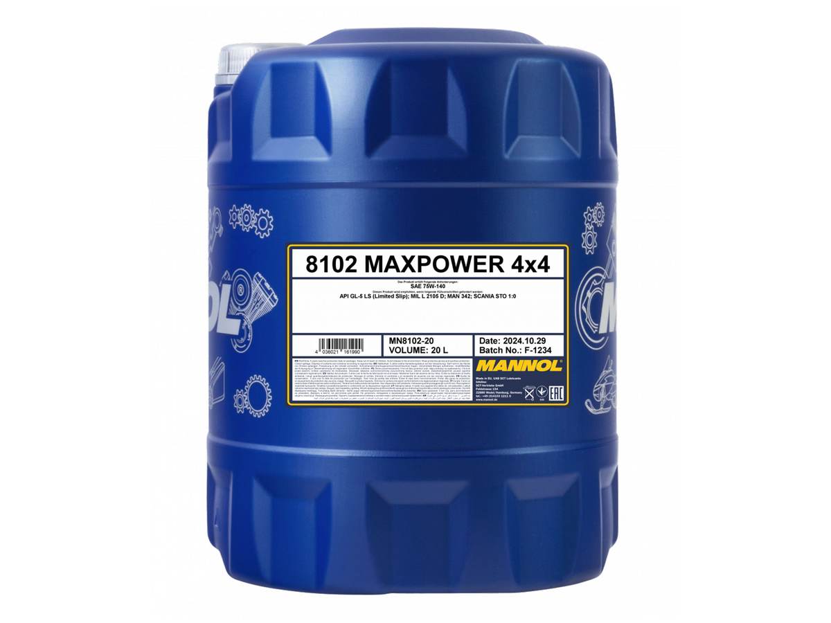MANNOL Germany Mn8102 Maxpower 75W-140 GL-5