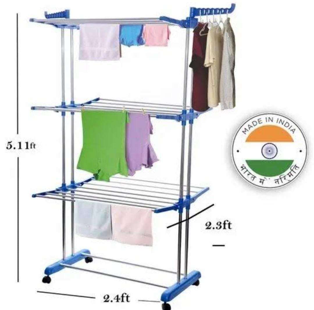 3 Layer Cloth Hanger Rack Stand