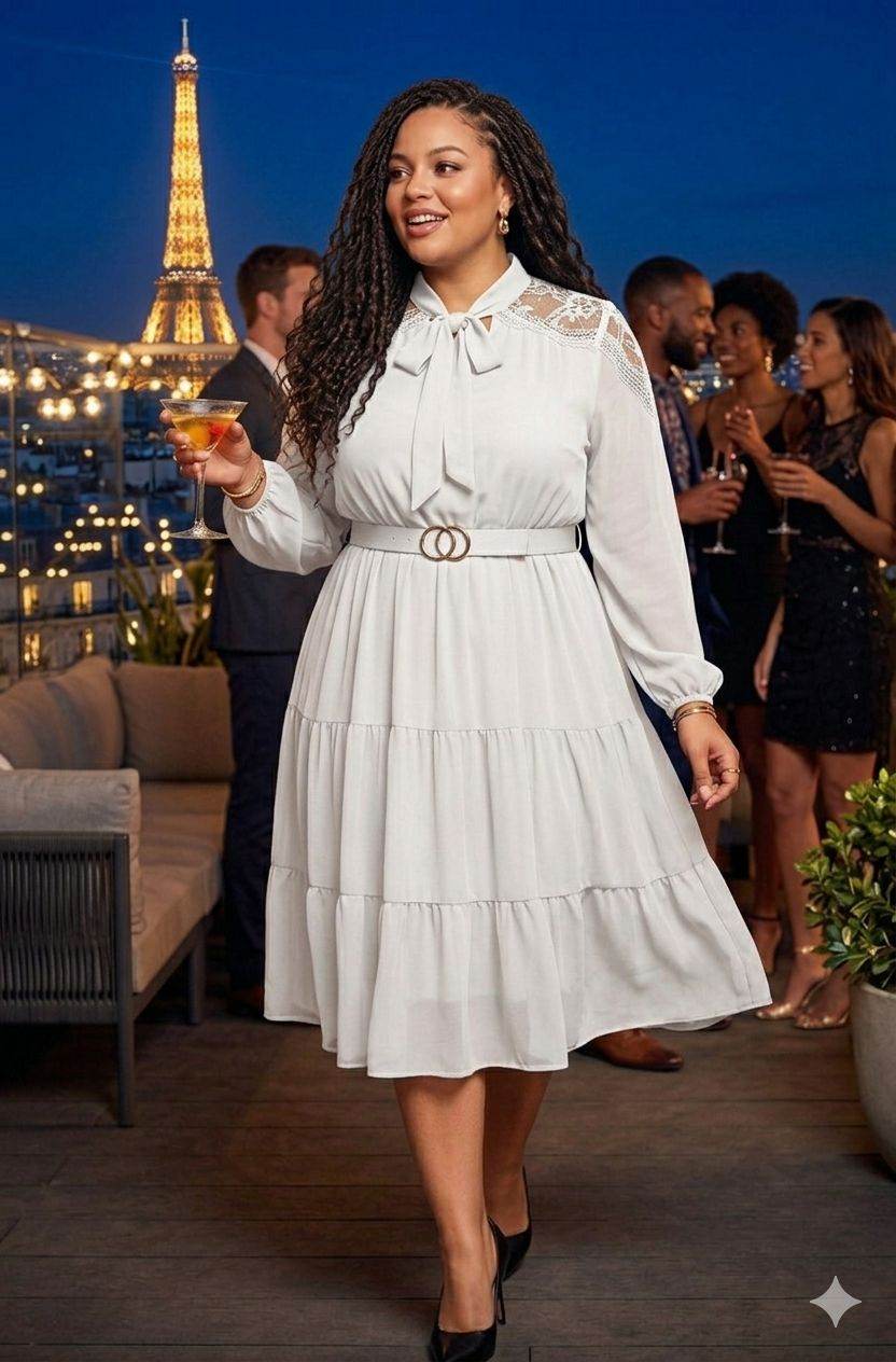 Quality chiffon Skater Dress