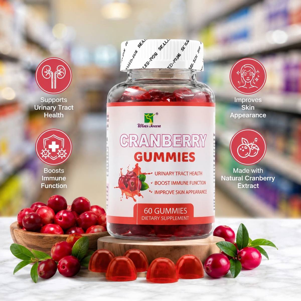 Cranberry gummies