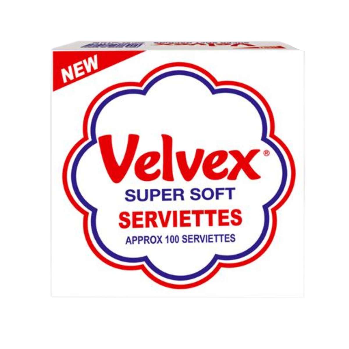 VELVEX WHITE SERVIETS