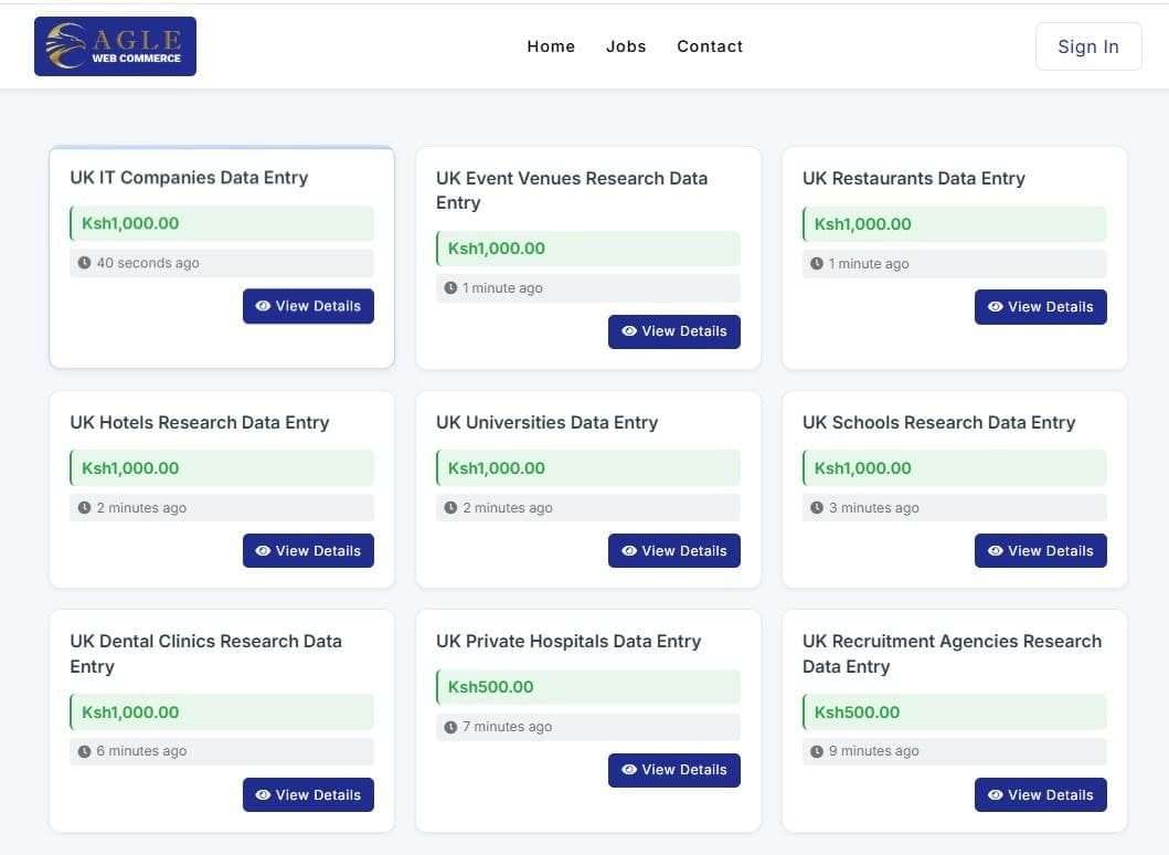 Data entry project