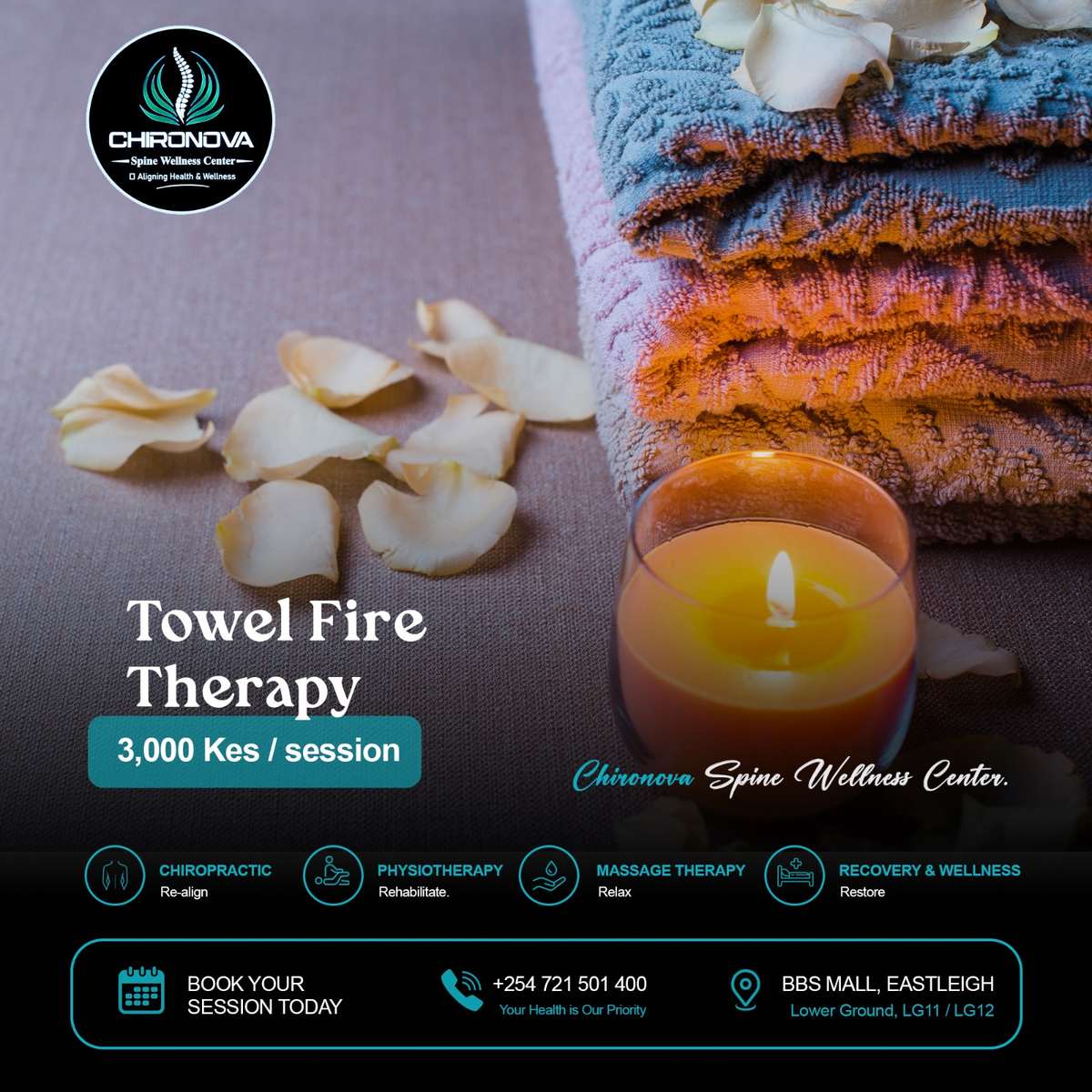 TOWEL FIRE THERAPY