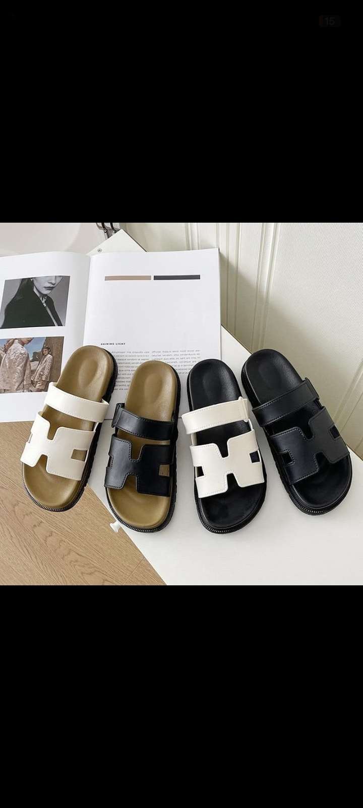 Leather sandals
