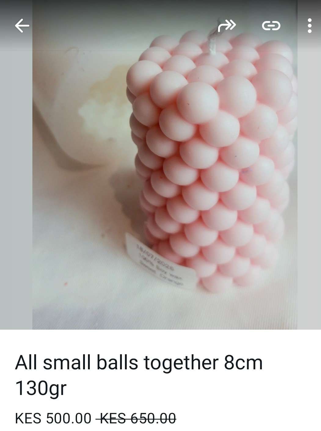 Small balls Candle