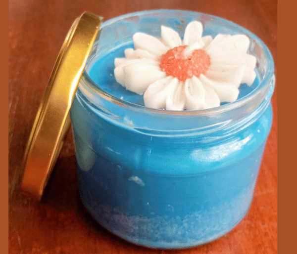 Big Scented Candle in Glass with Lid
