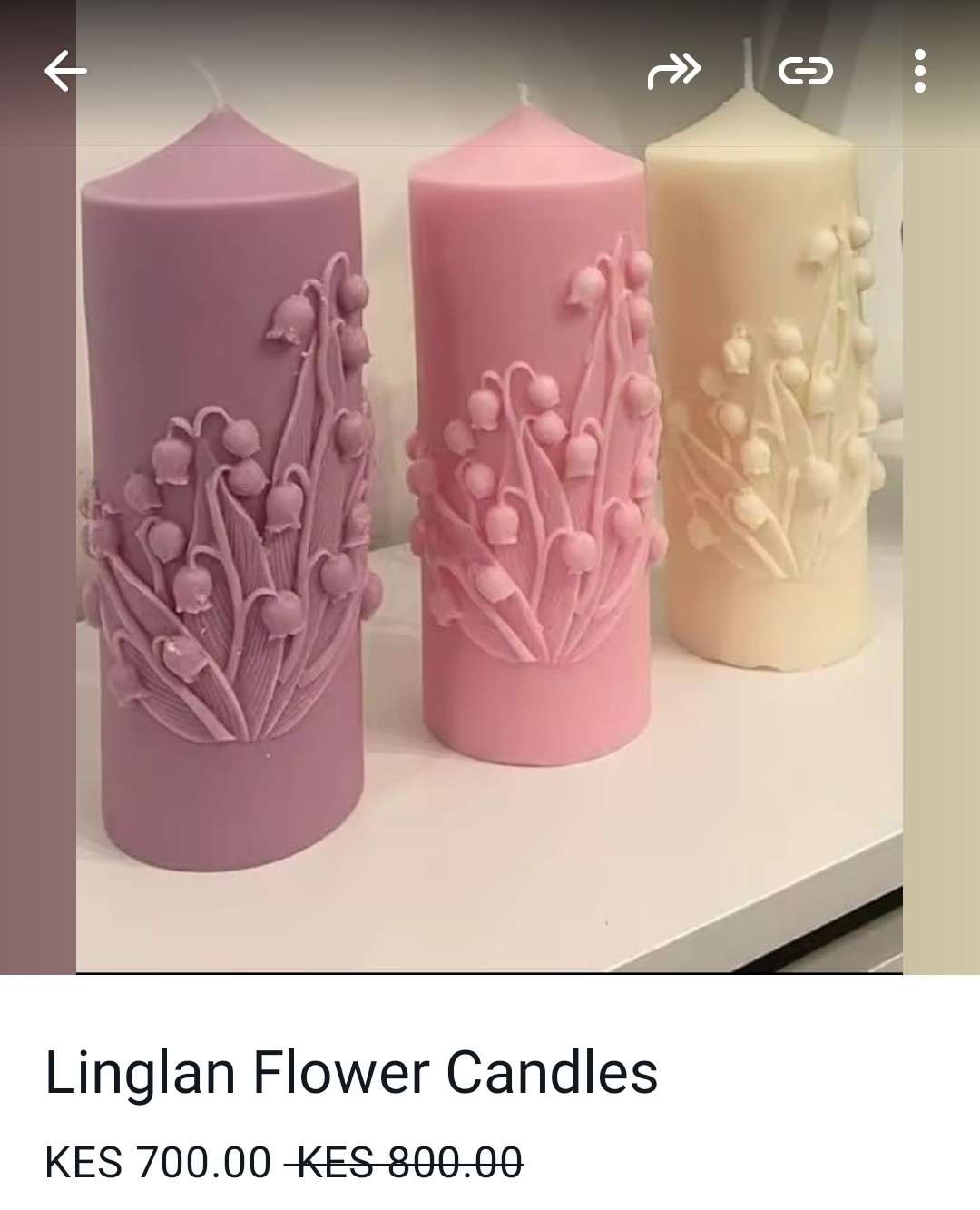 Heart Pillar Candles