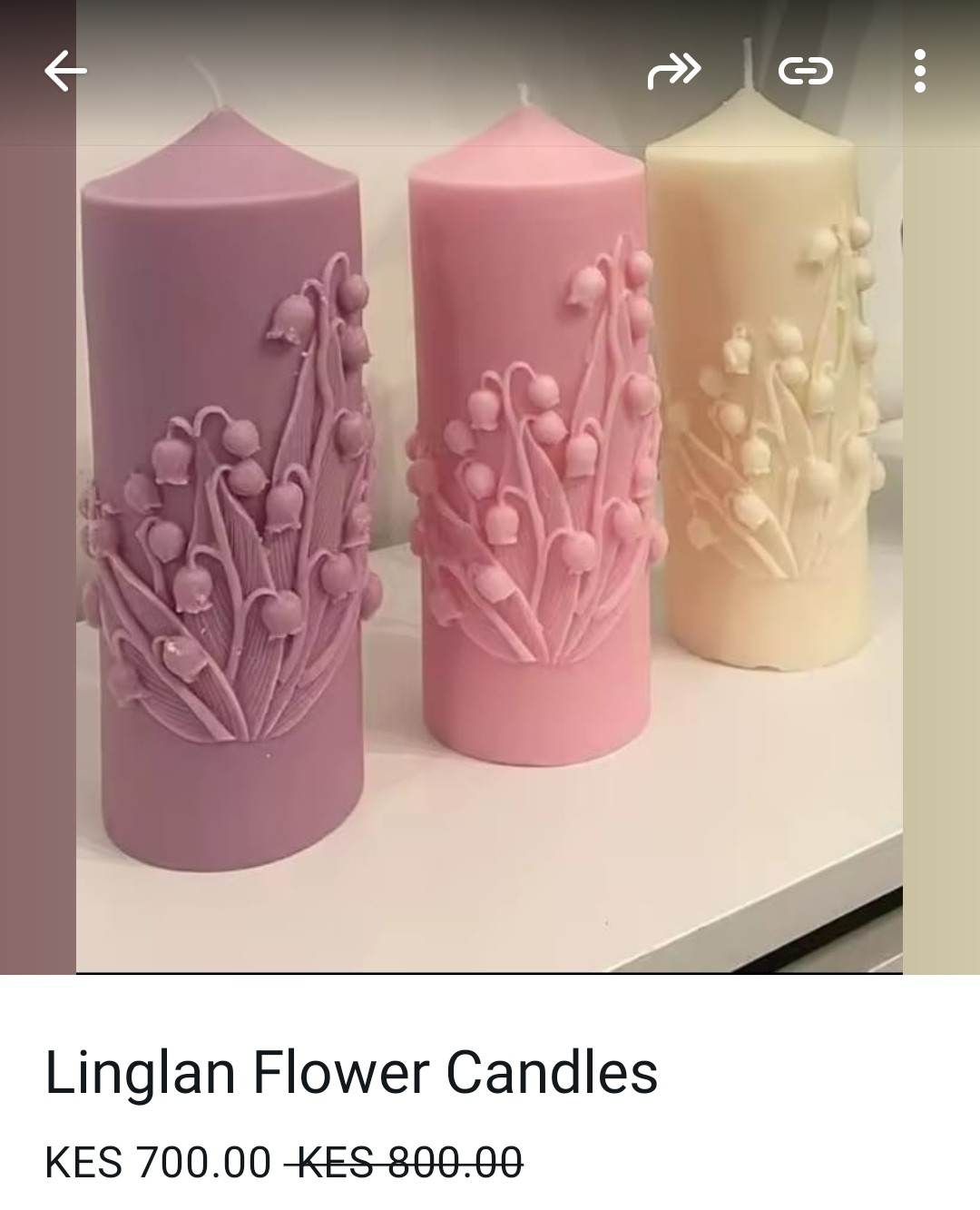 Heart Pillar Candles