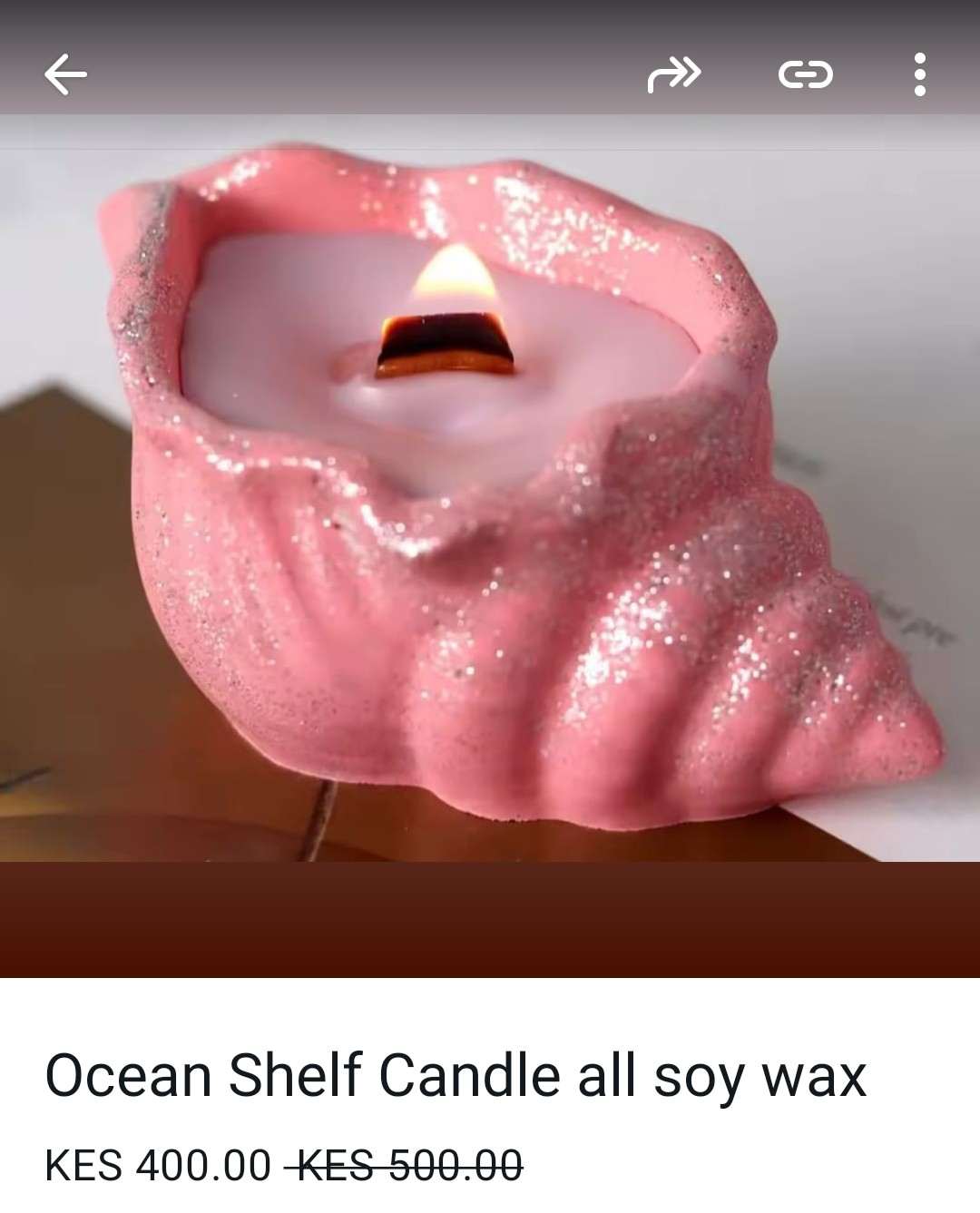Ocean Shelf Candle