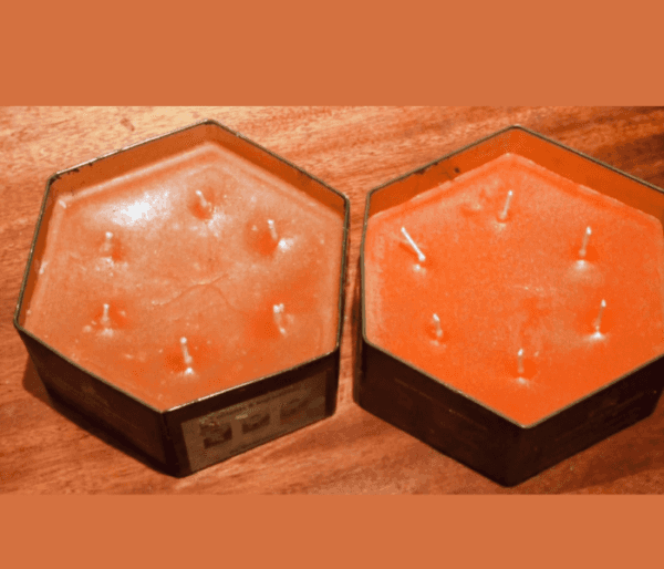 Big Hexagon Candle with 6 Wicks