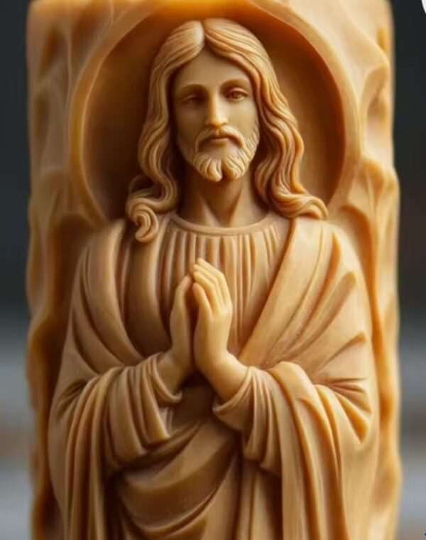 Jesus Praying Hands Candle
