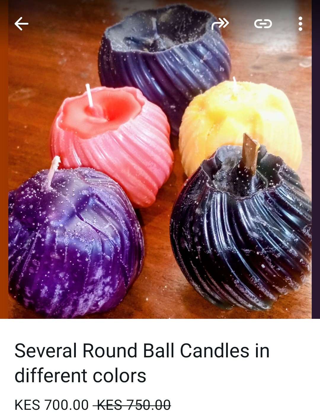 Several Round Candles in different colours